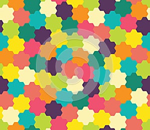 Vector modern seamless colorful geometry pattern, flowers