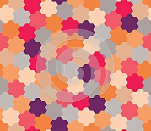 Vector modern seamless colorful geometry pattern, flowers