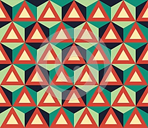 Vector modern seamless colorful geometry pattern, polygon