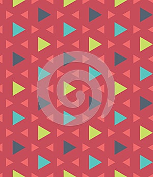 Vector modern seamless colorful geometry pattern triangle polygon, color red blue green abstract