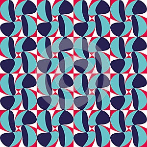 Vector modern seamless colorful geometry pattern twirl, color abstract