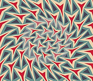 Vector modern seamless colorful geometry pattern twirl, color abstract