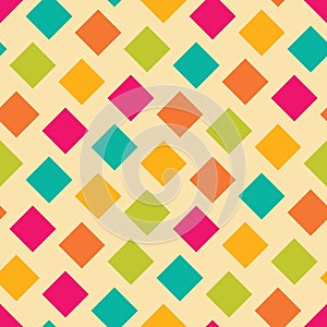 Vector modern seamless colorful geometry square pattern, color abstract