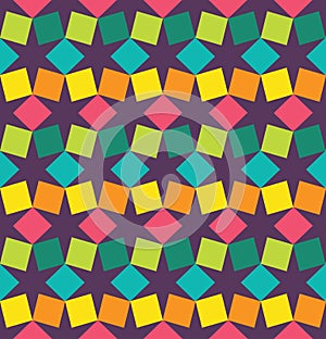 Vector modern seamless colorful geometry square pattern, color abstract