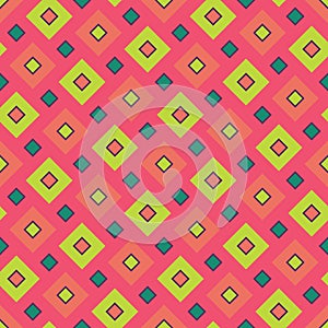 Vector modern seamless colorful geometry square pattern, color abstract