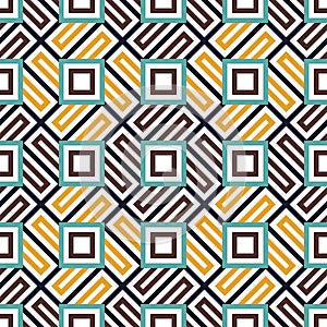 Vector modern seamless colorful geometry square pattern, color abstract