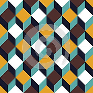 Vector modern seamless colorful geometry square pattern, color abstract