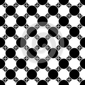 Vector modern seamless geometry pattern checkered, black and white abstract