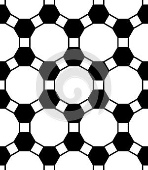 Vector modern seamless geometry pattern grid, black and white abstract