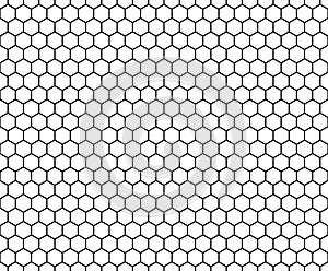 Vector modern seamless geometry pattern hexagon, black and white honeycomb abstract