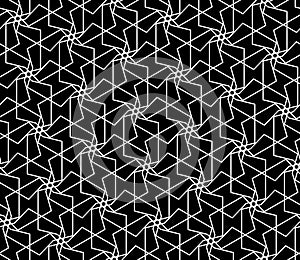Vector modern seamless geometry pattern messy, black and white abstract geometric background