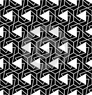 Vector modern seamless geometry pattern messy, black and white abstract