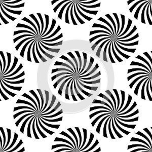 Vector modern seamless geometry pattern polka, black and white abstract