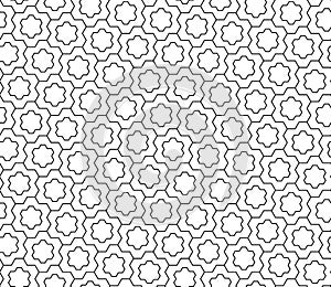 Vector modern seamless geometry pattern snowflake