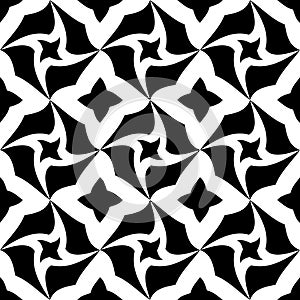 Vector modern seamless geometry pattern trippy, black and white abstract
