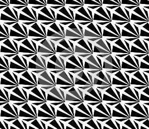 Vector modern seamless geometry pattern weird, black and white abstract