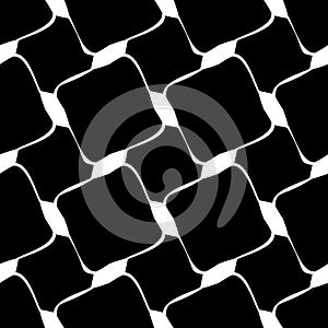 Vector modern seamless geometry pattern weird, black and white abstract