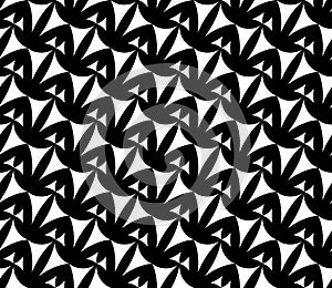 Vector modern seamless geometry pattern weird, black and white abstract geometric background