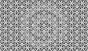 Vector modern seamless sacred geometry pattern, Black and white simple star shape geometric seamless pattern, vector