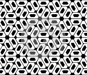 Vector modern seamless sacred geometry pattern trippy , black and white abstract