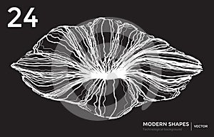 Vector modern shape technological background