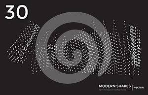 Vector modern shape technological background