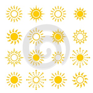 Vector modern sun set sunshine photo