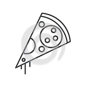 Vector modern thin line icon on white