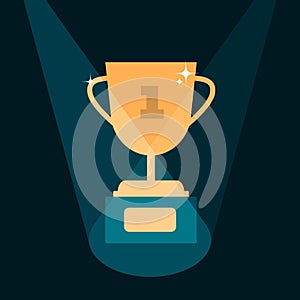 Vector modern trophy illustration