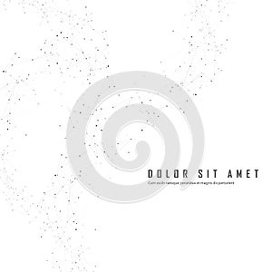 Vector molecule connection background. Biology network pattern. Technology atom abstract structure