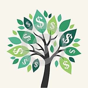 Vector money tree