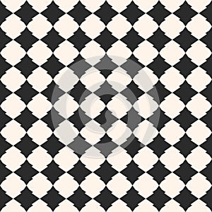 Vector monochrome geometric seamless pattern in Arabian style.