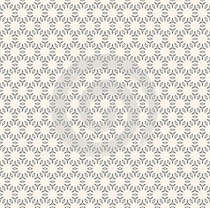 Vector monochrome geometric seamless pattern