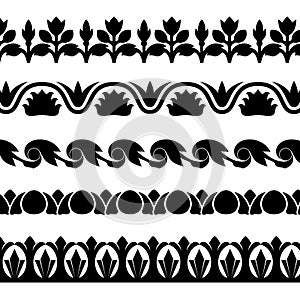 Vector monochrome pattern brushes