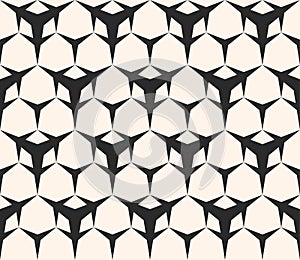 Seamless Pattern, triangular shapes, hexagonal geometrical lattice.