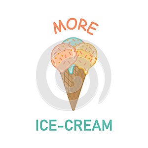 Vector more Ice cream illustration.