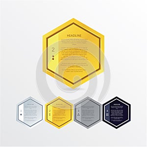 Vector mosaic template. Colorfuly polygons with space for your t photo