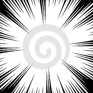 Vector motion line background. radial speed.