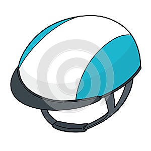 Vector of motorcycle helmet