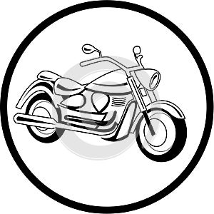 Vector motorcycle icon