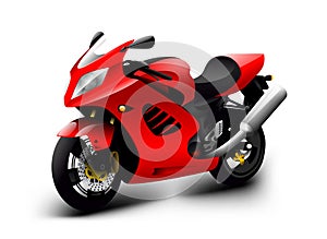 Vector motorcycle illustration photo