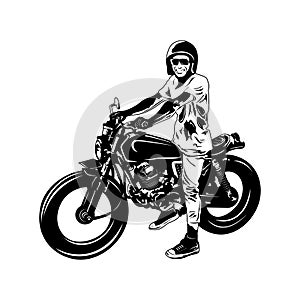 Vector motorcycle sketch