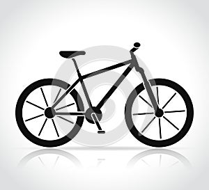 Vector mountain bike icon photo