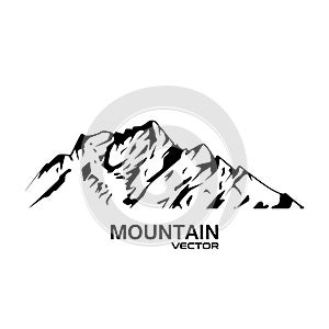 Vector Mountain Range Silhouette photo