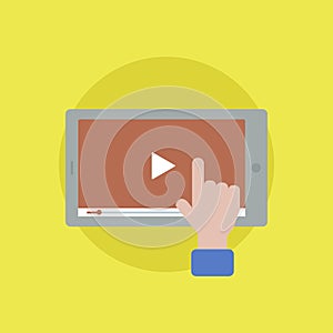 Vector of movie player icon