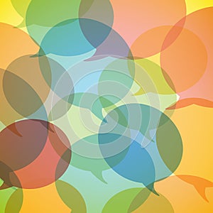 Vector multicolored circles with transparency background