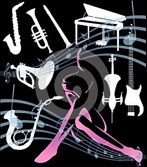 Vector music elements