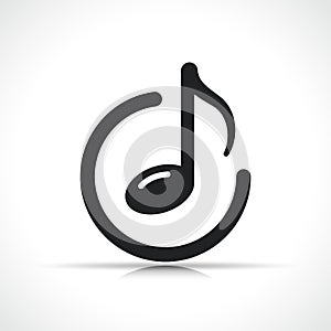 Vector music note icon symbol