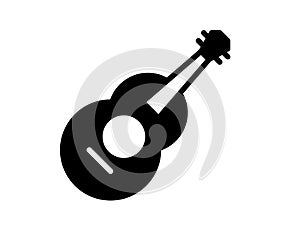 Vector music tune Acoustic Guitar Icon sign symbol illustration