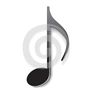 Vector musical note photo
